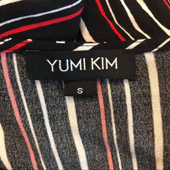 YUMI KIM Posh Life Surplice Wrap Stripe Blouse - Picture 8 of 8